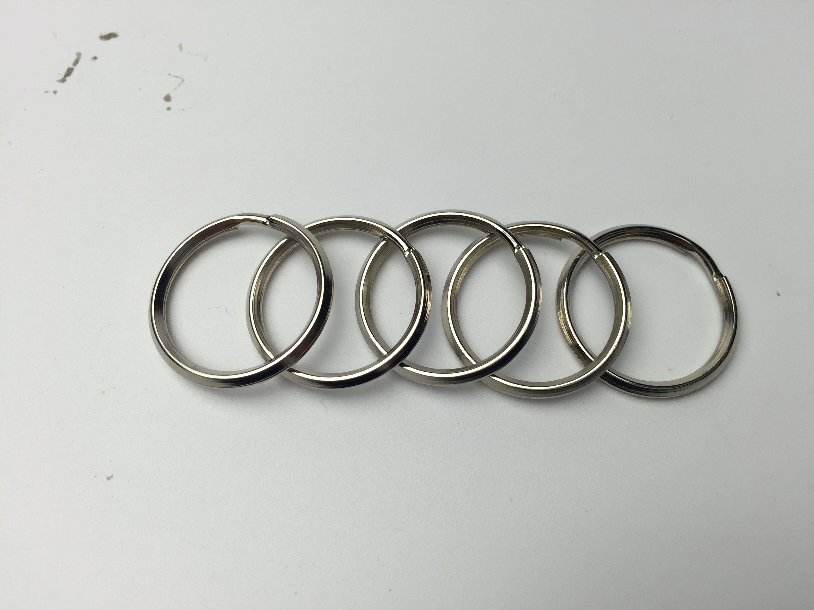 25斜邊匙圈、鐵鎳